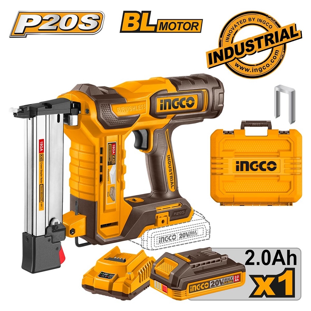 Cordless Power Tools - Καρφωτικό Διχάλων Μπαταρίας 20V Li-Ion +Βαλίτσα